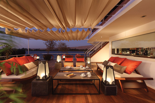 MS Nile Adventurer Sun Deck Lounge